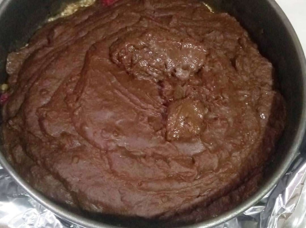 тесто на корже веган шокочизкейк